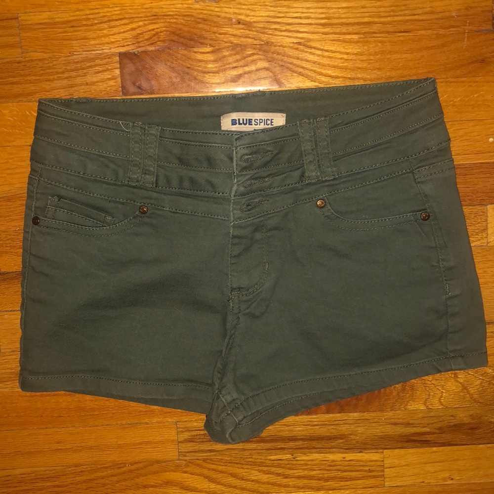 Olive green shorts